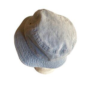Newhattan Blue Denim Chambray Bucket Hat Size Small / Medium